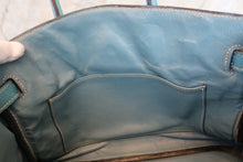 将图片加载到图库查看器，HERMES BIRKIN 30 Togo leather Blue jean □G刻印 Hand bag 700090042
