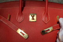 画像をギャラリービューアに読み込む, HERMES／エルメス バーキン35 トゴ サンギーヌ □O刻印 ハンドバッグ 800020140
