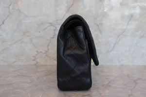 CHANEL/シャネル マトラッセWフラップWチェーンショルダーバッグ ラムスキン ブラック/ゴールド金具 ショルダーバッグ 700070028