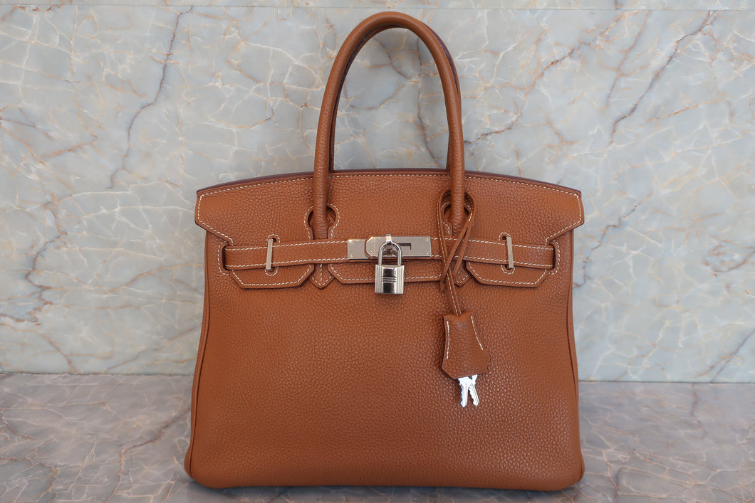 HERMES BIRKIN 30 Togo leather Gold □N刻印 Hand bag 600080114