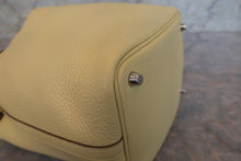 Load image into Gallery viewer, HERMES PICOTIN LOCK PM Clemence leather Jaune poussin X Engraving Hand bag 700090101
