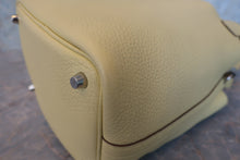 Load image into Gallery viewer, HERMES PICOTIN LOCK PM Clemence leather Jaune poussin X Engraving Hand bag 700090101
