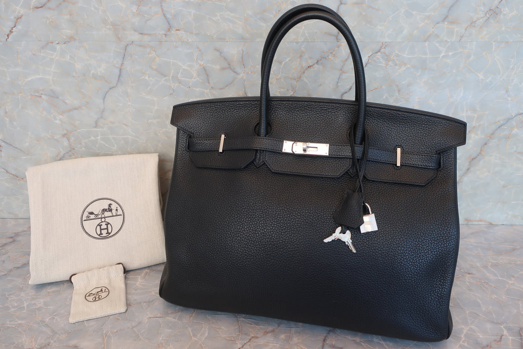 HERMES BIRKIN 40 Togo leather Black □P刻印 Hand bag 600090111