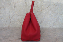 将图片加载到图库查看器，HERMES  GARDEN PARTY PM Negonda leather Rouge casaque X刻印 Tote bag 700010238
