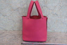 Load image into Gallery viewer, HERMES PICOTIN LOCK MM Clemence leather Rose shocking Z Engraving Hand bag 800060183
