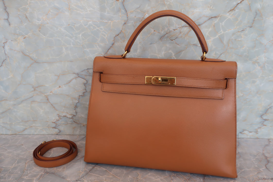 HERMES／エルメス ケリー32 クシュベル ナチュラル □C刻印 ショルダーバッグ 700040072