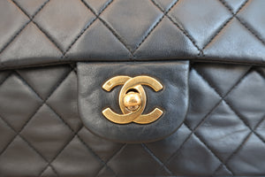 CHANEL/シャネル マトラッセWフラップWチェーンショルダーバッグ ラムスキン ブラック/ゴールド金具 ショルダーバッグ 700070028