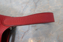 将图片加载到图库查看器，HERMES PICOTIN LOCK PM Clemence leather Rouge garance □O刻印 Hand bag 700100151
