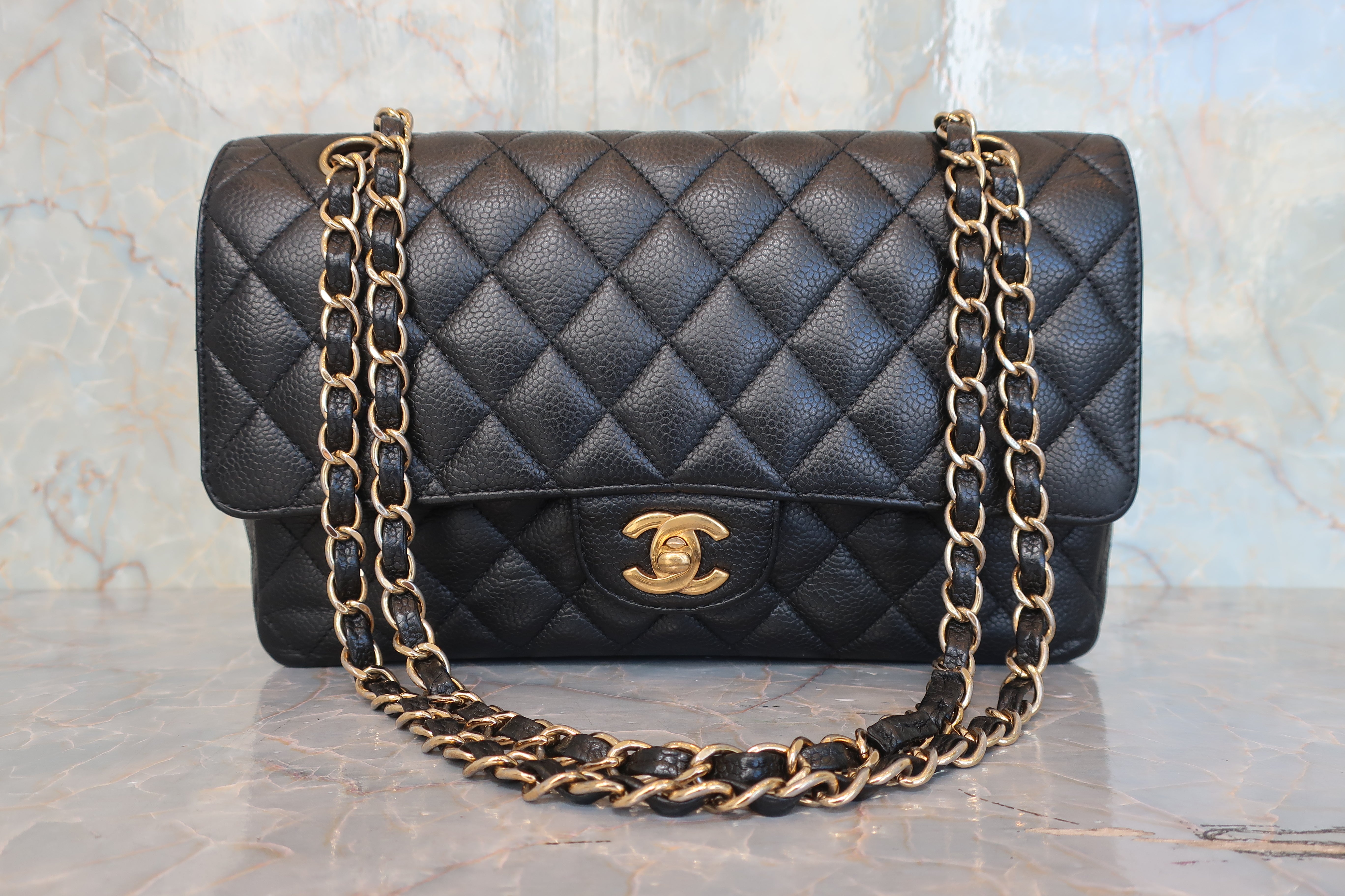 CHANEL/シャネル マトラッセWフラップWチェーンショルダーバッグ