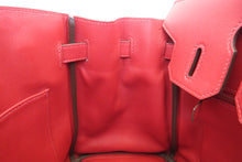 將圖片載入圖庫檢視器 HERMES／エルメス バーキン30 トレサージュ ヴォースイフト ルージュピマン/ルージュクー/ルージュアッシュ D刻印 ハンドバッグ 700050205
