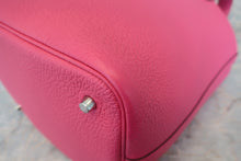 Load image into Gallery viewer, HERMES PICOTIN LOCK MM Clemence leather Rose shocking Z Engraving Hand bag 800060183
