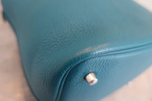 Load image into Gallery viewer, HERMES PICOTIN LOCK MM Clemence leather Blue izmir □Q Engraving Hand bag 600040110
