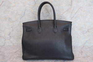 HERMES BIRKIN 35 Togo leather Black □G刻印 Hand bag 600100100