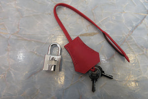 HERMES／エルメス バーキン30 トレサージュ ヴォースイフト ルージュピマン/ルージュクー/ルージュアッシュ D刻印 ハンドバッグ 700050205