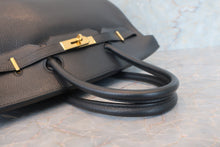 将图片加载到图库查看器，HERMES BIRKIN 35 Togo leather Black □G刻印 Hand bag 600100100
