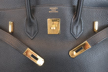 将图片加载到图库查看器，HERMES BIRKIN 35 Togo leather Black □G刻印 Hand bag 600100100
