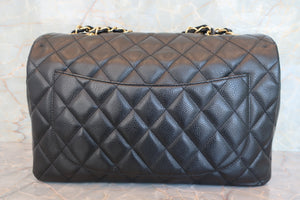 CHANEL/シャネル 中マトラッセシングルフラップチェーンショルダーバッグ キャビアスキン ブラック/ゴールド金具 ショルダーバッグ 700070023