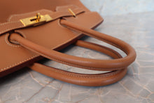 Load image into Gallery viewer, HERMES BIRKIN 35 Graine Couchevel leather Gold □B Engraving Hand bag 700030095
