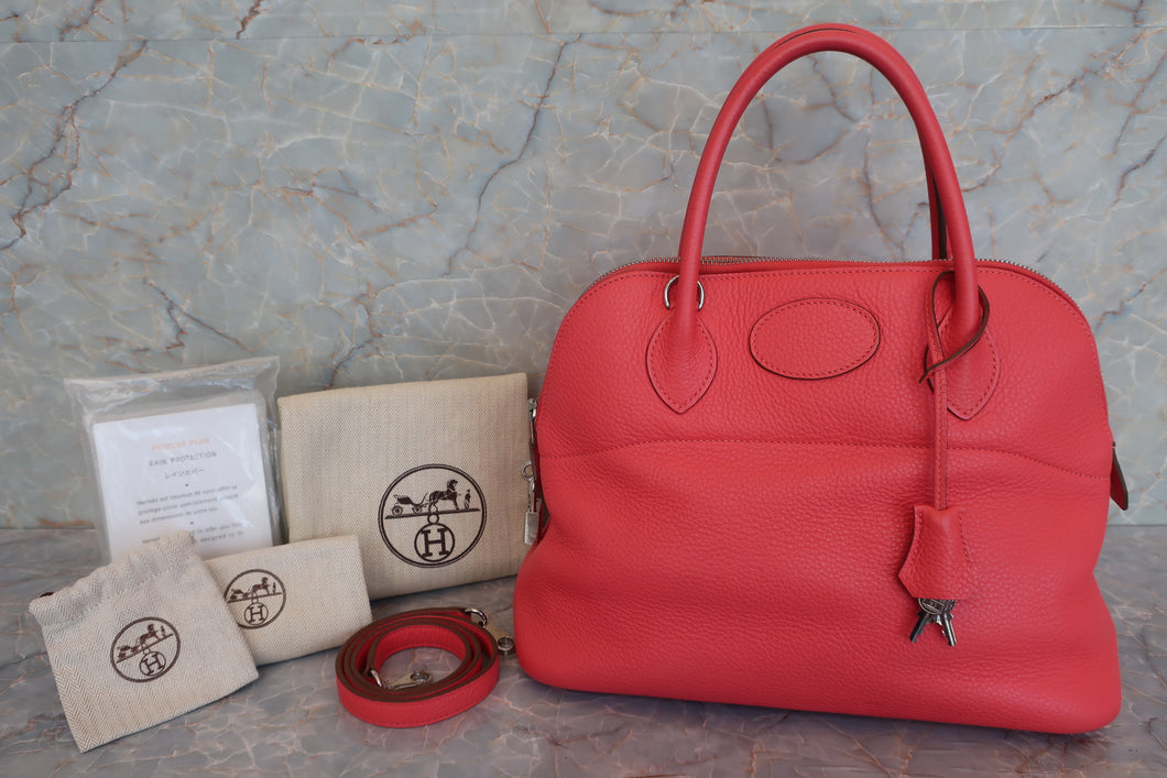 HERMES／BOLIDE 31 Clemence leather Rose jaipur □P刻印 Shoulder bag 600080091