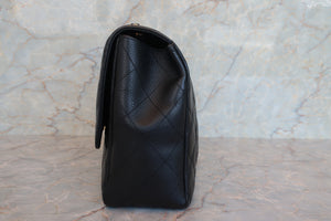 CHANEL/シャネル 中マトラッセシングルフラップチェーンショルダーバッグ キャビアスキン ブラック/ゴールド金具 ショルダーバッグ 700070023