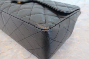 CHANEL/シャネル 中マトラッセシングルフラップチェーンショルダーバッグ キャビアスキン ブラック/ゴールド金具 ショルダーバッグ 700070023
