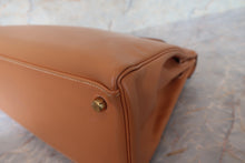 将图片加载到图库查看器，HERMES KELLY 32 Box carf leather Natural 〇U刻印 Shoulder bag 700080131
