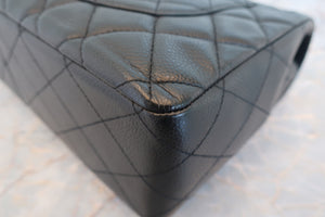 CHANEL/シャネル 中マトラッセシングルフラップチェーンショルダーバッグ キャビアスキン ブラック/ゴールド金具 ショルダーバッグ 700070023