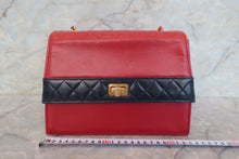 画像をギャラリービューアに読み込む, CHANEL/シャネル 2.55チェーンショルダーバッグ ラムスキン レッド/ネイビー/ゴールド金具 ショルダーバッグ 800010020
