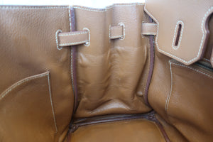 HERMES BIRKIN 35 Graine Couchevel leather Gold □B Engraving Hand bag 700030095