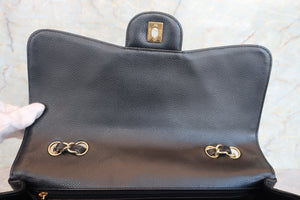CHANEL/シャネル 中マトラッセシングルフラップチェーンショルダーバッグ キャビアスキン ブラック/ゴールド金具 ショルダーバッグ 700070023