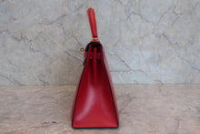 画像をギャラリービューアに読み込む, HERMES／エルメス ケリー28 ボックスカーフ ヴァーミリオン 〇S刻印 ショルダーバッグ 800030183
