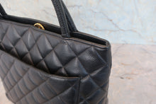 將圖片載入圖庫檢視器 CHANEL/シャネル 復刻トート キャビアスキン ブラック/ゴールド金具 トートバッグ 800050040
