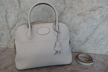 Load image into Gallery viewer, HERMES／BOLIDE 31 Clemence leather Pearl gray □Q Engraving Shoulder bag 700090081
