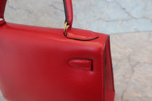 画像をギャラリービューアに読み込む, HERMES／エルメス ケリー28 ボックスカーフ ヴァーミリオン 〇S刻印 ショルダーバッグ 800030183
