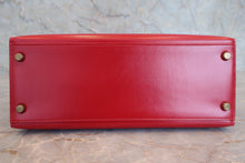 画像をギャラリービューアに読み込む, HERMES／エルメス ケリー28 ボックスカーフ ヴァーミリオン 〇S刻印 ショルダーバッグ 800030183
