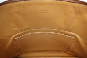 HERMES BOLIDE 35 Fjord leather Natural sable Shoulder bag 600090157