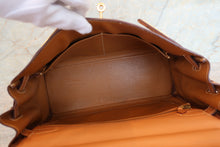 将图片加载到图库查看器，HERMES KELLY 32 Box carf leather Natural 〇U刻印 Shoulder bag 700080131
