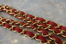 画像をギャラリービューアに読み込む, CHANEL/シャネル 2.55チェーンショルダーバッグ ラムスキン レッド/ネイビー/ゴールド金具 ショルダーバッグ 800010020
