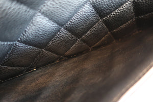 CHANEL/シャネル 中マトラッセシングルフラップチェーンショルダーバッグ キャビアスキン ブラック/ゴールド金具 ショルダーバッグ 700070023