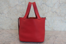 将图片加载到图库查看器，HERMES PICOTIN LOCK PM Clemence leather Rouge garance T刻印 Hand bag 800060209
