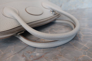 HERMES／BOLIDE 31 Clemence leather Pearl gray □Q Engraving Shoulder bag 700090081