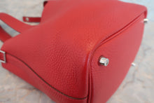 将图片加载到图库查看器，HERMES PICOTIN LOCK PM Clemence leather Rouge garance T刻印 Hand bag 800060209
