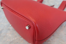 将图片加载到图库查看器，HERMES PICOTIN LOCK PM Clemence leather Rouge garance T刻印 Hand bag 800060209
