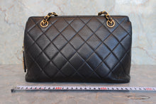 画像をギャラリービューアに読み込む, CHANEL/シャネル マトラッセチェーントートバッグ ラムスキン ブラック/ゴールド金具 トートバッグ 800070124
