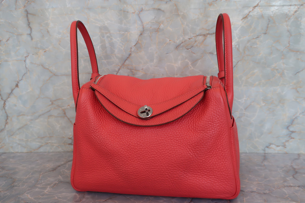 HERMES／エルメス リンディ30 トリヨンクレマンス ローズジャイプール □P刻印 ショルダーバッグ 700080058