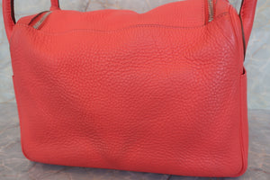 HERMES／エルメス リンディ30 トリヨンクレマンス ローズジャイプール □P刻印 ショルダーバッグ 700080058