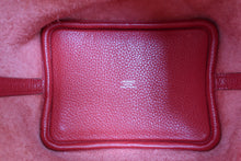 将图片加载到图库查看器，HERMES PICOTIN LOCK PM Clemence leather Rouge garance T刻印 Hand bag 800060209
