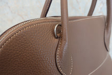 将图片加载到图库查看器，HERMES BOLIDE 35 Clemence leather Etoupe gray □J刻印 Shoulder bag 800050039
