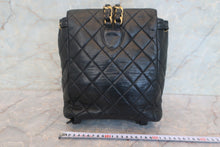 画像をギャラリービューアに読み込む, CHANEL/シャネル マトラッセチェーンリュック ラムスキン ブラック/ゴールド金具 リュック 800010002
