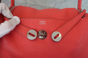 HERMES／エルメス リンディ30 トリヨンクレマンス ローズジャイプール □P刻印 ショルダーバッグ 700080058